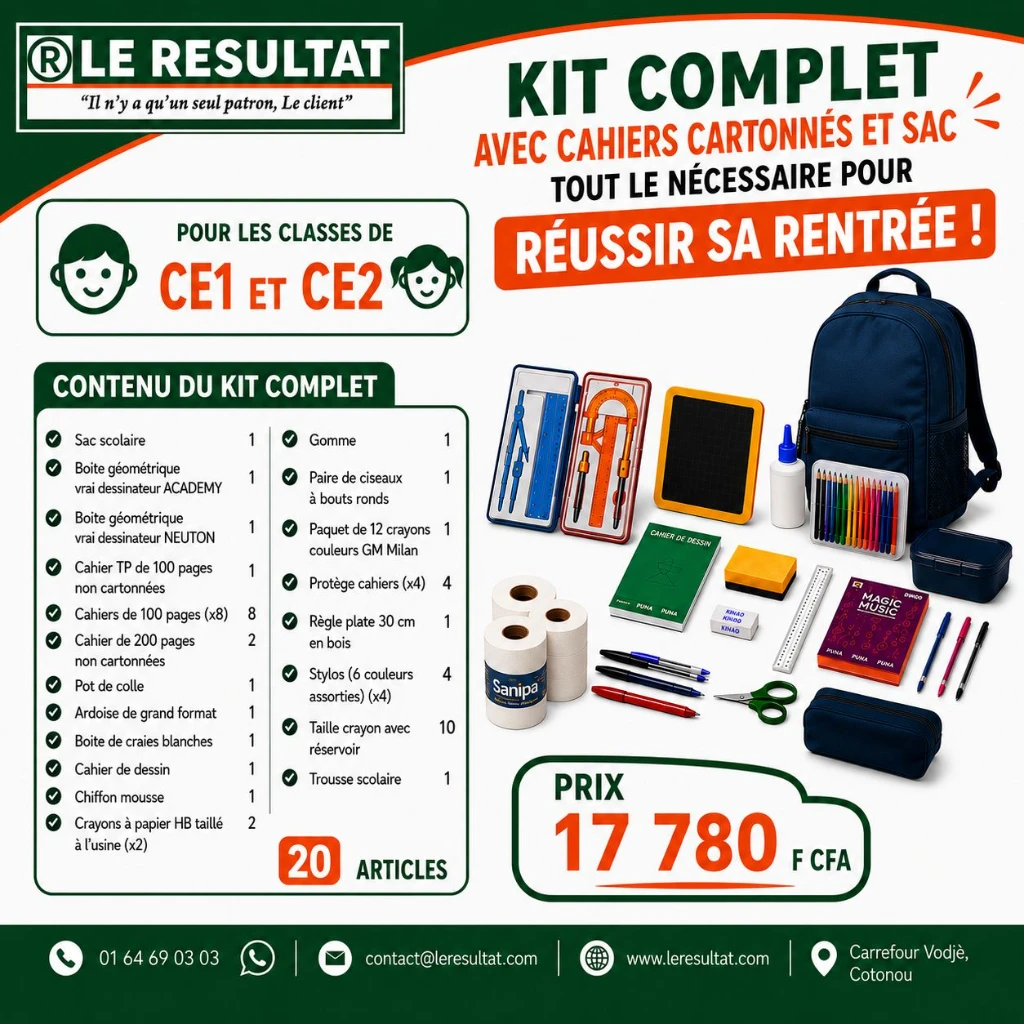 CE1 & CE2 - Kit Complet - Cahier cartonnés 